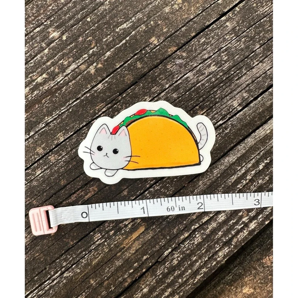 Taco‎ Cat Sticker, Tacocat Spelled Backwards Is Tacocat, Palindrome Decal
